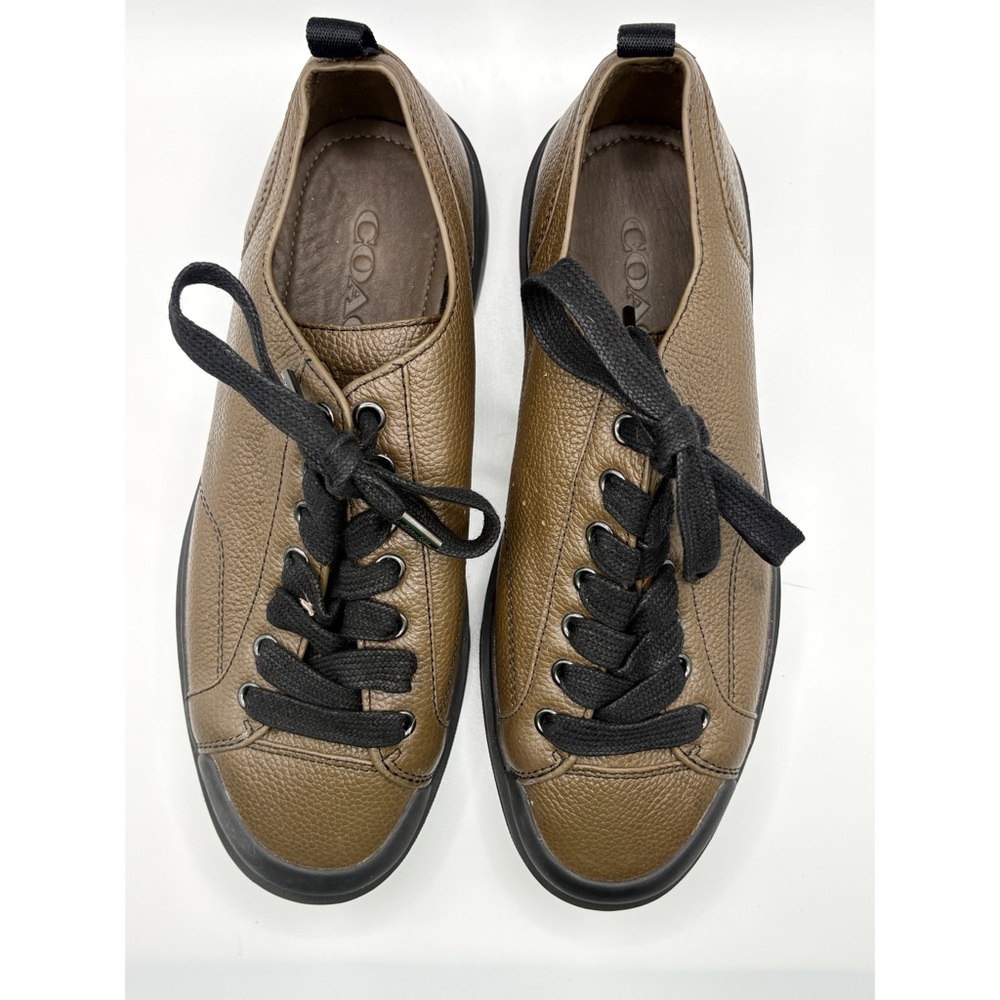 Coach Authentic Mens Brown Leather Sneakers